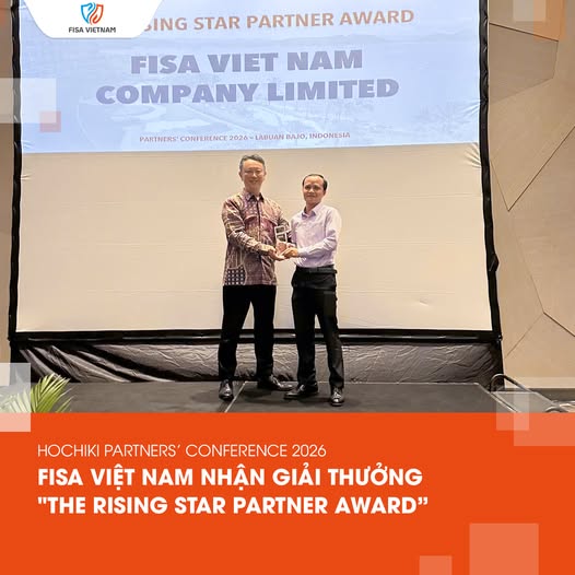FISA Việt Nam vinh dự nhận giải thưởng “The Rising Star Partner Award” từ Hochiki