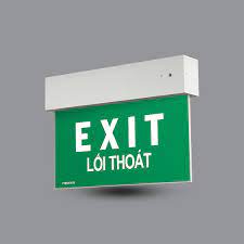 Đèn exit 2 mặt 6,5W âm trần, treo tường, trần PEXL26U