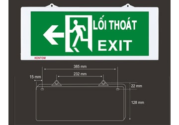 Đèn Exit KT 620 ( Hai mặt - MS01)